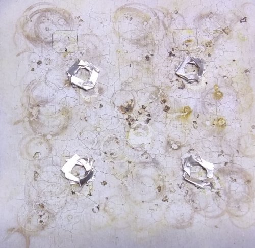 Judy Larson's Argentium Silver Scrap Chain - , Contemporary Wire Jewelry, Making Chain, Chain Making , Butane Torch, Soldering, Solder, Place a third layer of strips and pieces on top